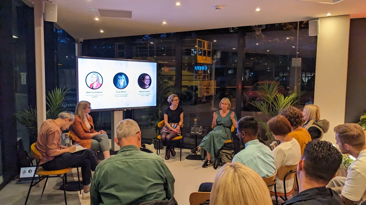 An image of a B Corp panel discussion.
